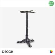 1 E Piazza Black Small Dining Table Base, 3 Legs - for Maximum Tops Ø700mm - Classic Vintage Bistro Style - Décor for Business