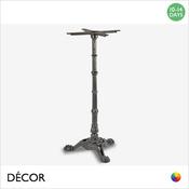 1 E Piazza Black XL Poseur Table Base, 3 Legs - for Maximum Tops Ø600mm - Classic Vintage Bistro Style - Décor for Business