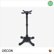 1 E Piazza Black Small Dining Table Base, 4 Legs - for Maximum Tops Ø700mm &amp; 600mm x 600mm - Classic Vintage Bistro Style - Décor for Business