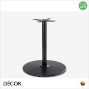 1 K Domus Large Dining Table Base for Maximum Tops Ø1200mm &amp; 1100mm x 1100mm - In Black Powder Coated Steel, Indoor &amp; Outdoor Use - Décor for Business