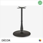 11 Amara Large Poseur Table Base with a Candlestick Column for Maximum Tops Ø900mm &amp; 800mm x 800mm - In Black Powder Coated Steel, Indoor &amp; Outdoor Use - Décor for Business
