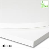111 Forza White Melamine Table Top, 25mm Thick - Round, Square &amp; Rectangular, For Indoor Use Only - Décor for Business