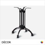 1 G Emilio Dining Table Base with 4 Legs for Maximum Tops Ø800mm &amp; 800mm x 800mm - In a Continental Vintage Style - Décor for Business