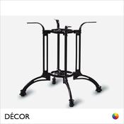 1 N Emilio XL Dining Table Base with 4 Legs for Maximum Tops Ø1000mm &amp; 900mm x 900mm - In a Continental Vintage Style - Décor for Business