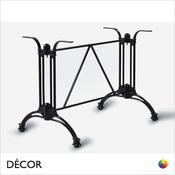 1 N Emilio Dining Twin Table Base with 4 Legs for Maximum Tops 1400mm x 700mm - In a Continental Vintage Style - Décor for Business