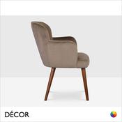 Icon Chairs - Brenda P Dining Chair with Armrests and Round Legs - In Designer Fabrics &amp; Eco Leathers - Décor for Business image