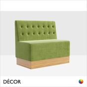 Icon Chairs - Nicky Bench with a Buttoned Back - In Designer Fabrics &amp; Eco Leathers - Décor for Business