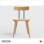 Décor Select - Mary Dining Chair in Lacquered or Stained Ash with a Polypropylene Seat - In Designer Colours and Wood Finishes - Décor for Business