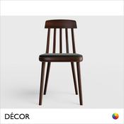 Décor Select - Cut Dining Chair in Natural or Stained Ash with an Upholstered Seat - In Designer Fabrics and Wood Finishes