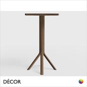 Décor Select - Tree Square Poseur Table, 600mm in Natural or Stained Ash - In Designer Colours and Wood Finishes - Décor for Business