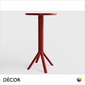 Décor Select - Tree Round Poseur Table, 600mm in Natural or Stained Ash - In Designer Colours and Wood Finishes - Décor for Business image