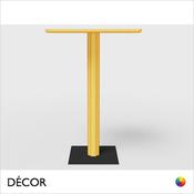 Décor Select - One Square Poseur Table, 600mm in Natural or Stained Ash - In Designer Colours and Wood Finishes - Décor for Business