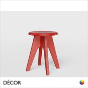 Décor Select - Tommy Low Stool, Chair Height, Solid Ash - In Designer Wood Stain Colours - Décor Business