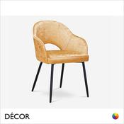 1 A 1 Icon Chairs - Voila Chair with Armrests and Metal Legs - In Designer Fabrics &amp; Eco Leathers - Décor for Business image