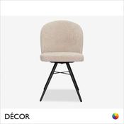 Décor Concept - Pietro Swivel Chair with an Arched Back and Metal Legs - In Designer Fabrics &amp; Eco Leathers - Décor for Business