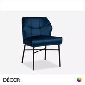 Décor Concept - Savino Dining Chair with a Quilted Back and Metal Legs - In Designer Fabrics &amp; Eco Leathers - Décor for Business