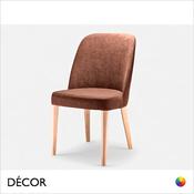 Icon Chairs - Amber Chair with Square Wooden Legs - In Designer Fabrics &amp; Eco Leathers - Décor for Business image