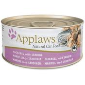 Applaws Mackerel with Sardine In Broth Natural Cat Food 70g image