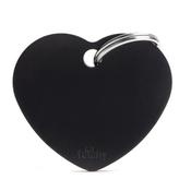 Heart Tag, Medium, Black image