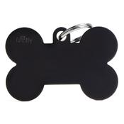 Bone Tag, Small, Black image