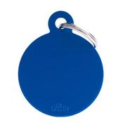 Round Tag, Small, Blue image