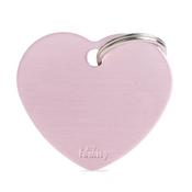Heart Tag, Medium, Pink