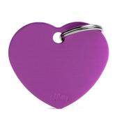 Heart Tag, Medium, Purple