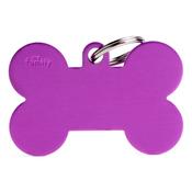 Bone Tag, Large, Purple image