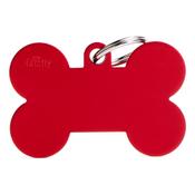 Bone Tag, Small, Red image