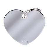 Heart Tag, Medium, Silver