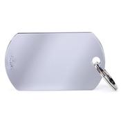 Military Tag, Small, Silver