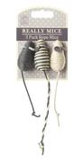 House Of Paws Rope Mice - 3 Pack