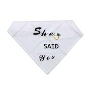 'She Said Yes' Wedding Bandana image