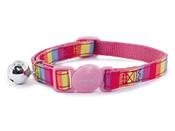 Ancol Pink Rainbow Cat Collar image
