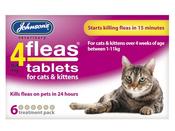 Johnson's 4 Fleas Tablets For Cats &amp; Kittens