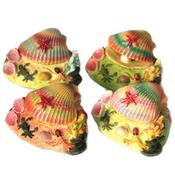 Betta Air Action Colourful Shell Fish Tank Ornament image