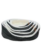 Charcoal Tweed Fleece Dog Bed - Medium image