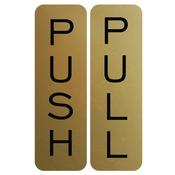 8x2 Gold Sign Push (Vertical) 6032