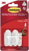 Small Oval Hooks White  17082