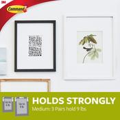 Medium Picture Hanging Strips White  17201 image