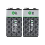 L/House 9V USBC Recharge Battery Li-Ion (2 Batteries) image
