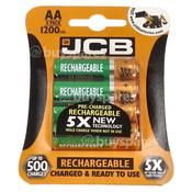 JCB AA Rechargeable1200mah pk4 S5452