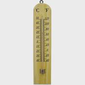 Faithfull 260mm Wooden Wall Thermometer -