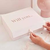 Rose Gold Will You Be My Bridesmaid Box 30cm (W) x 25 cm (D) x 10cm (H)