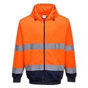 Hi-Vis 2-Tone Zip Front Hoodie