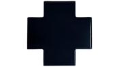 Shapes Collection Puzzle Black Ceramic Tile 15 x 15cm