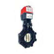 POLYPROPYLENE - BUTTERFLY VALVE c/w STANDARD ELECTRIC ACTUATOR image