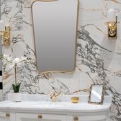 Deluxe Arabescato 3D Marble Effect Porcelain Tile 60x120cm Matt image