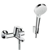 Hansgrohe Focus Single Lever Bath Mixer with Crometta Shower Handset - Chrome image
