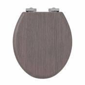 Burlington Guild Traditional Toilet Seat With Chrome Soft Close Hinges image